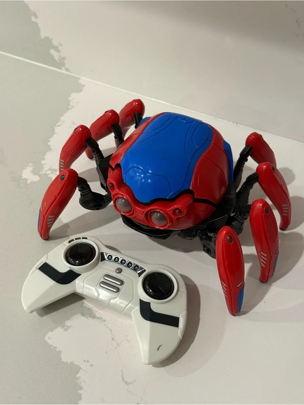 Original Spider-Bot with Remote Control Toy - Red & Blue - Used - Please Read